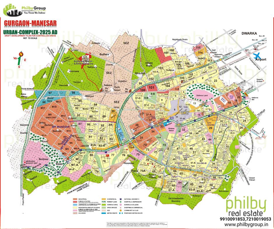 GURGAON AND MANESAR URBAN COMPLEX 2025-AD